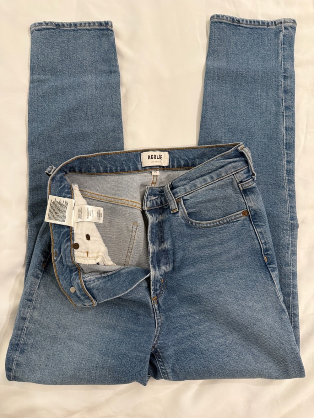 Agolde Merrel mid rise straight 25